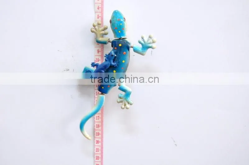 6 inch Sweden Mother and Child Barcecelona Gecko Fridge Magnets with Single Pole, Plastic Magnetic Souvenir