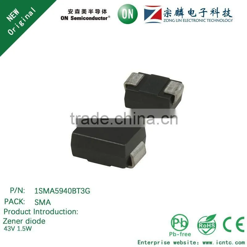 Genuine original 1SMA5940BT3G SMA Zener diode 43V 1.5W