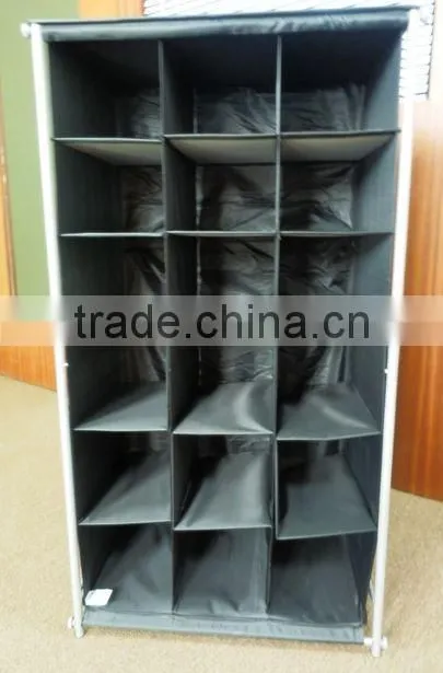 Fashion polyester fabric shoe & boot storage rack