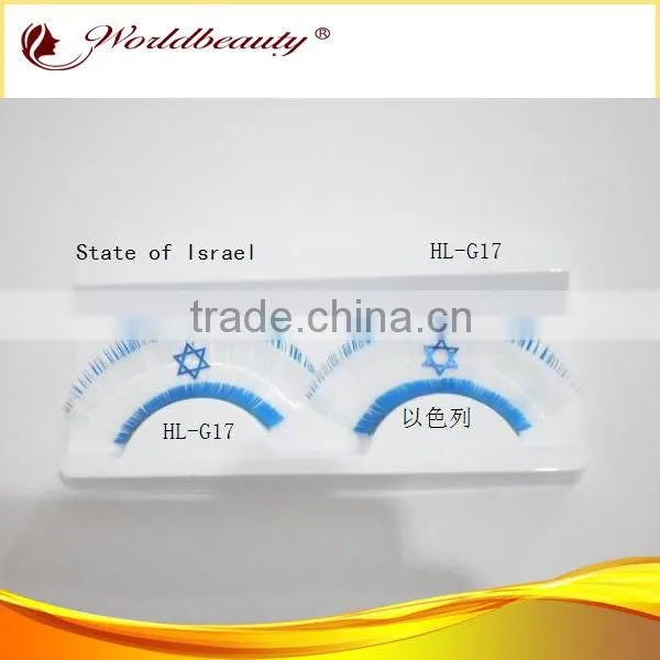 wholesale 2014 World Cup national flag strip false eyelashes