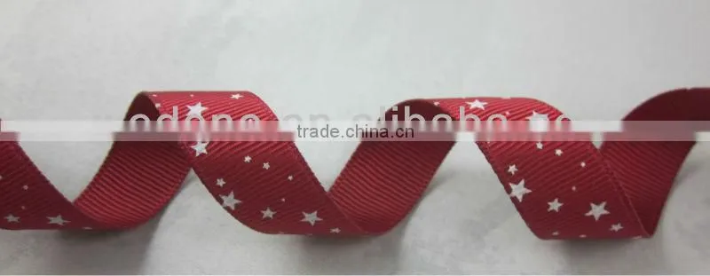5/8 inch Grosgrain Star Printed Ribbon Wholesale