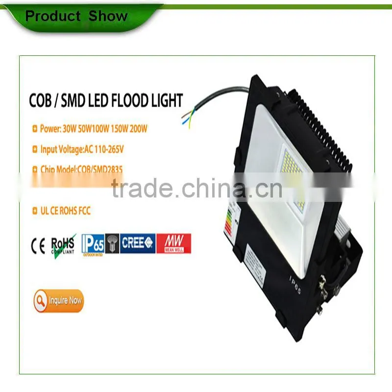 2015 hot selling 50w/100w/200w outdoor flood lighting