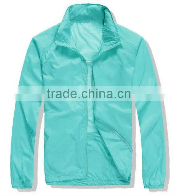 windbreaker jacket 100 polyester with bag