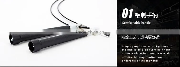 Outdoor high quality steel speed jump rope for crossfit