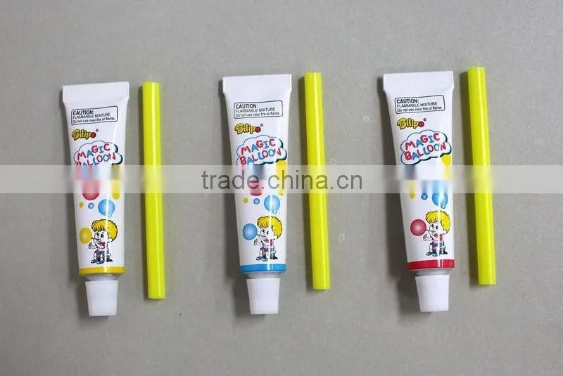 Amazing plastic balloon glue, blow bubble toy dollar store products