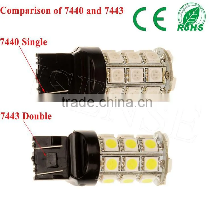 Auto led bulb taiwan epistar chip smd led t20 7440 7443 led light for Toyota corolla