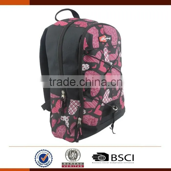 Fashion 600D Sublimation School Bags Backpack