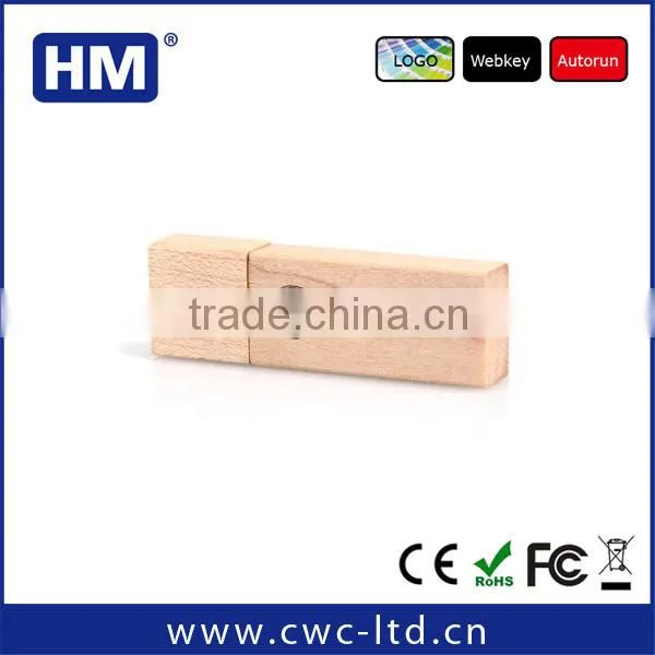 promotional factory supply wood USB 3.0 64gb with high quality 32GB/64GB/128GB choice custom LOGO/Package