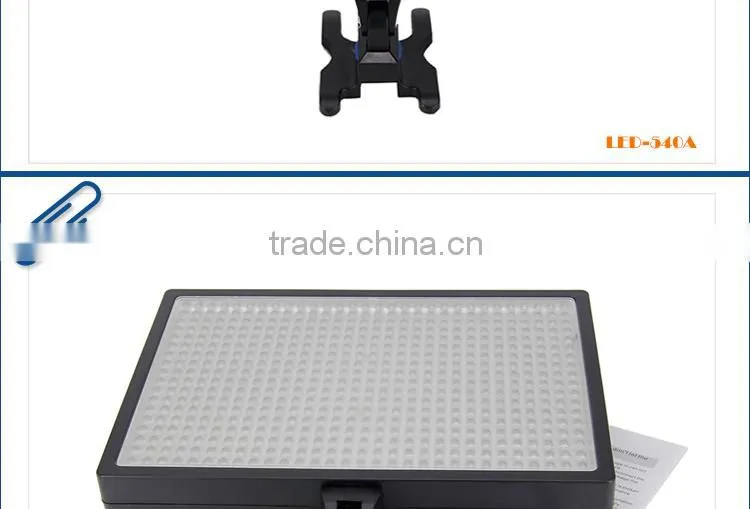 LED-540A 32W Remote Control Dimmable Camera LED Light For TV Studio China Supplier