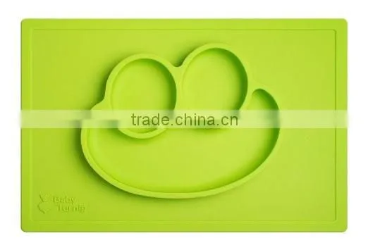 Custom Food Grade Baby One Piece Silicone Placemat