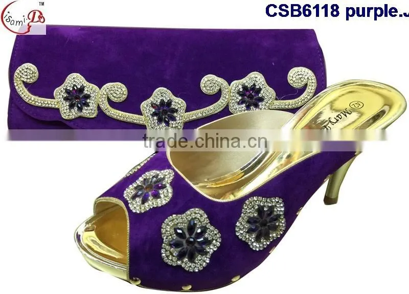 CSB6118 2016 The latest fashion woman italy style high heel sandal shoes with fashionable bags