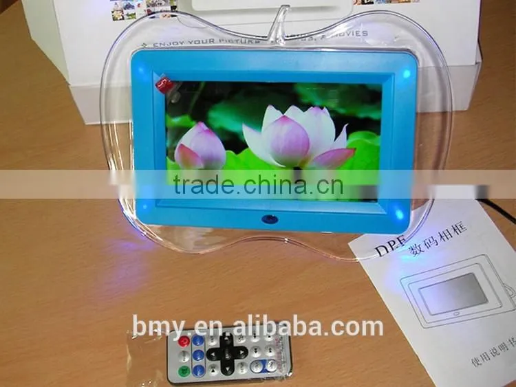 7 inch gift digital photo frame Alarm Clock MP3 MP4 Movie Player