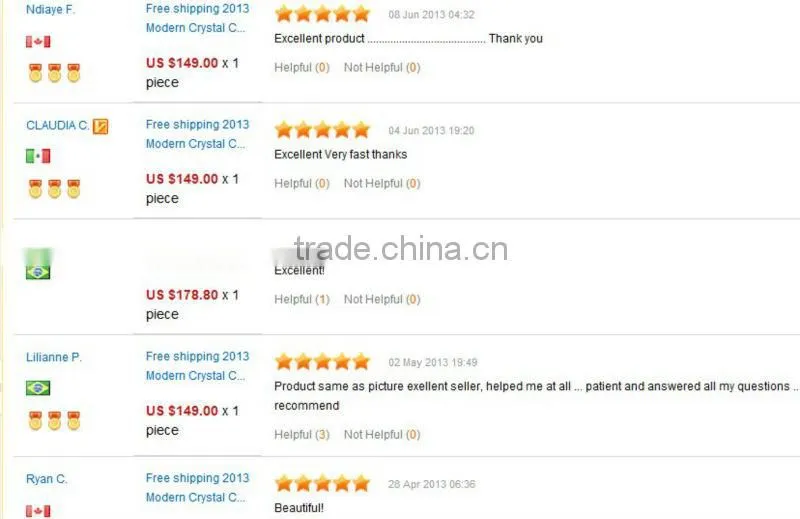 China Supply Metal Crystal Chandelier Lamp With Fabric Shade MD8788-6