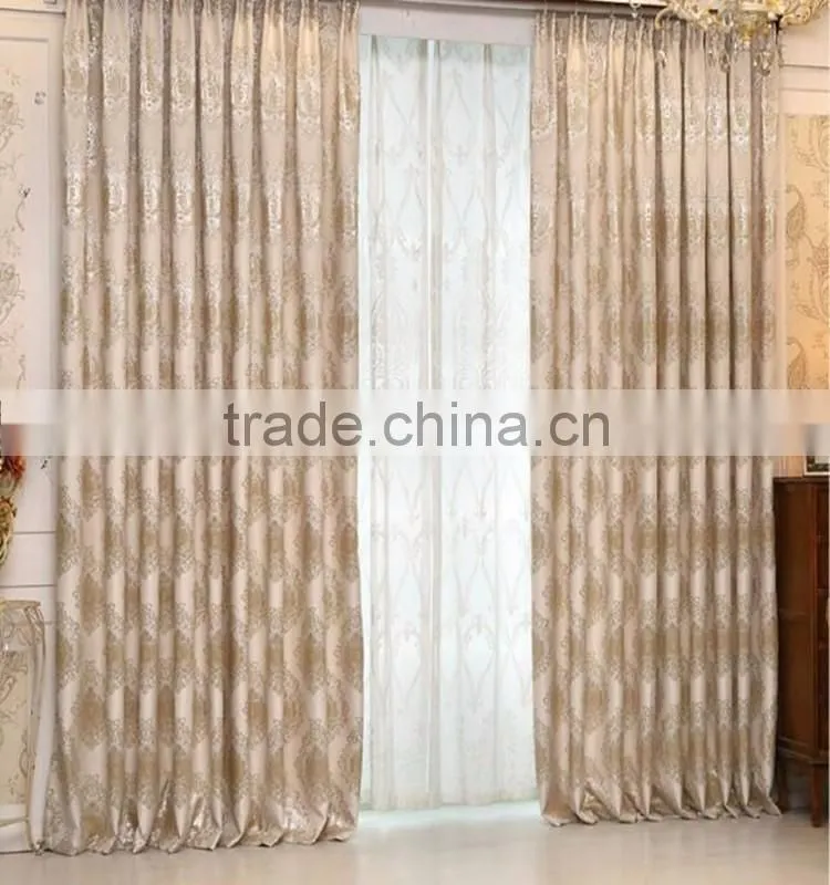 elegant Curtains with eyeletes,Jacquard curtains with attached valance