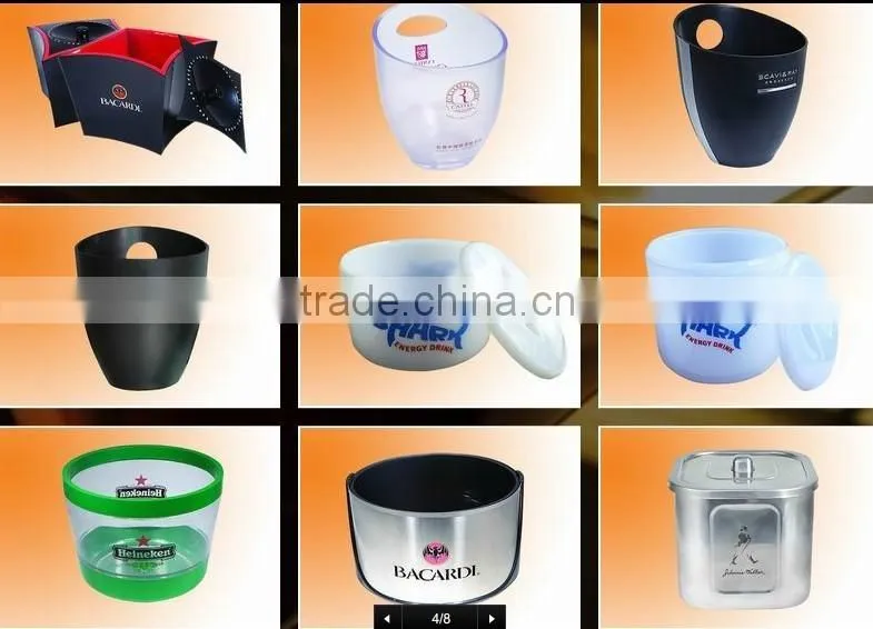 New design high quality plastic ice bucket wholesales