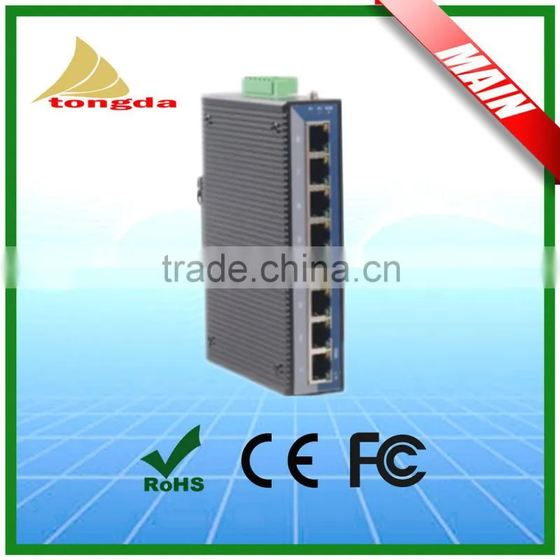 8 Port Din-Rail 100Base Hardened Unmanaged Industrial network switch