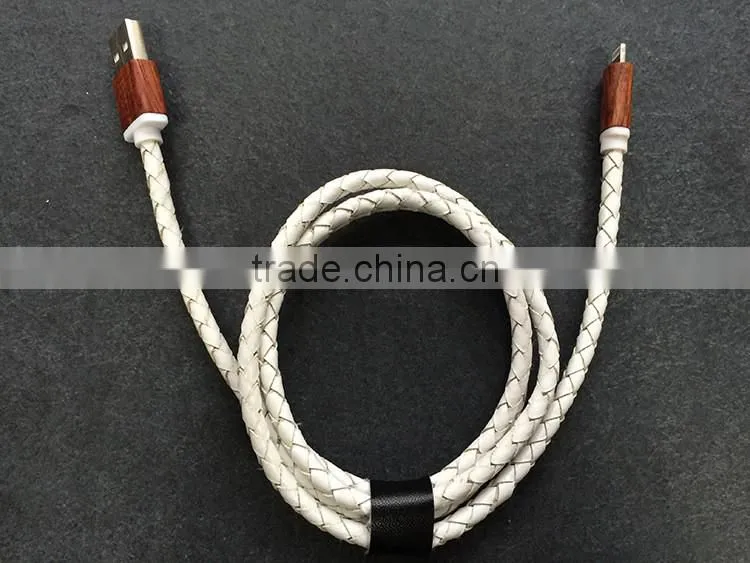 8 pin leather usb cable for IPhone