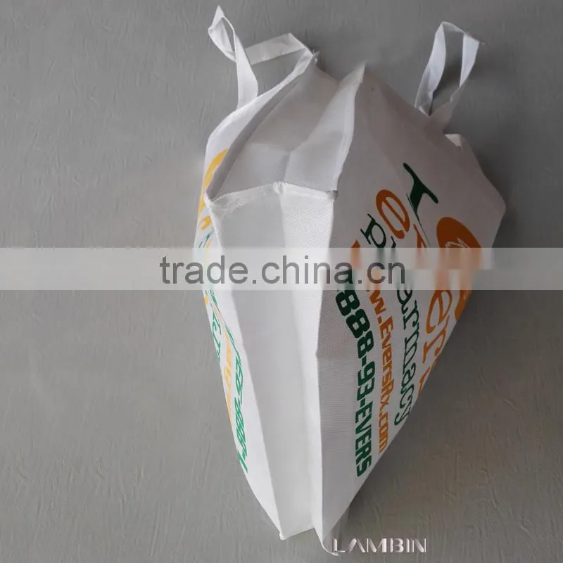 White non-woven fabric cloth hand bag for pharmacy products
