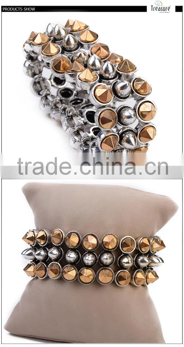 2016 Fashion new design alloy concert wide bangle bracelet jewelry