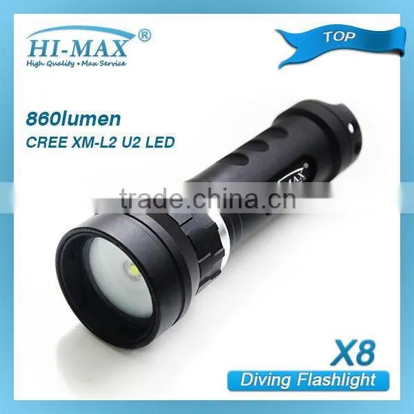long beam cree xm-l2 u2 led super capacity torch
