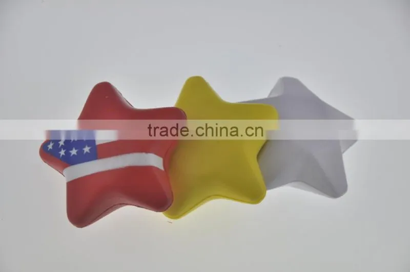 Promotional PU foam stress star toy
