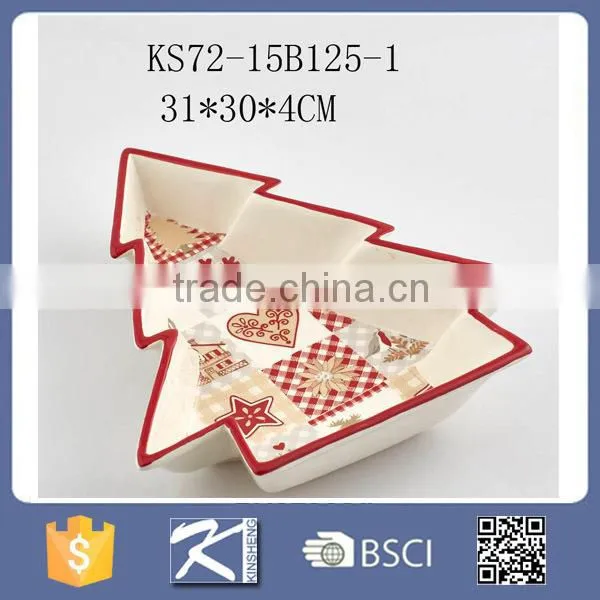Eco-friendly stoneware tree plate