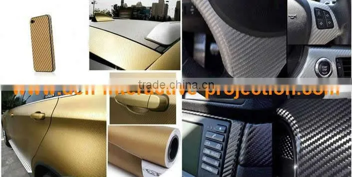 Best price great promotion black 3D carbon fiber vinyl film
