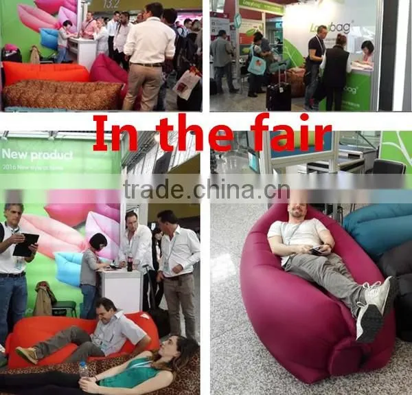 new premium fast filling waterproof inflatable hangout seat type bean bag air sofa