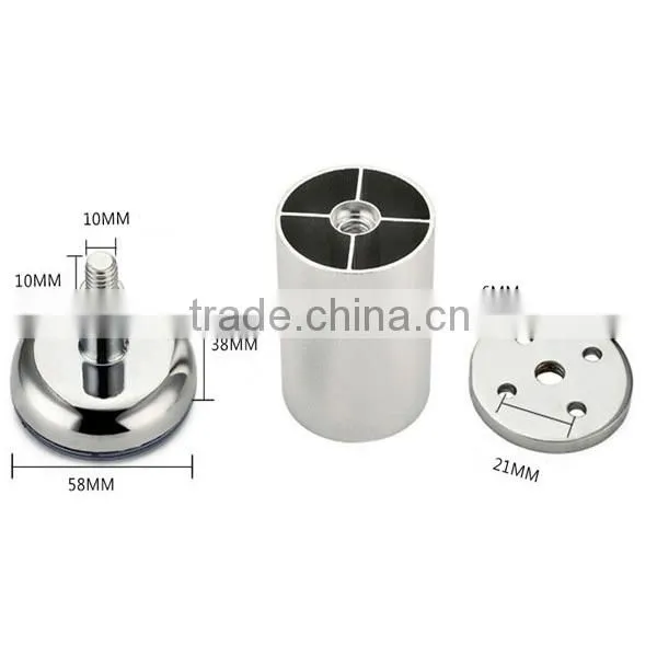 Aluminum and Zinc Alloy Furniture Legs Adjustable Sofa Feet