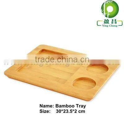 eco-friendly mini bamboo sauce plate