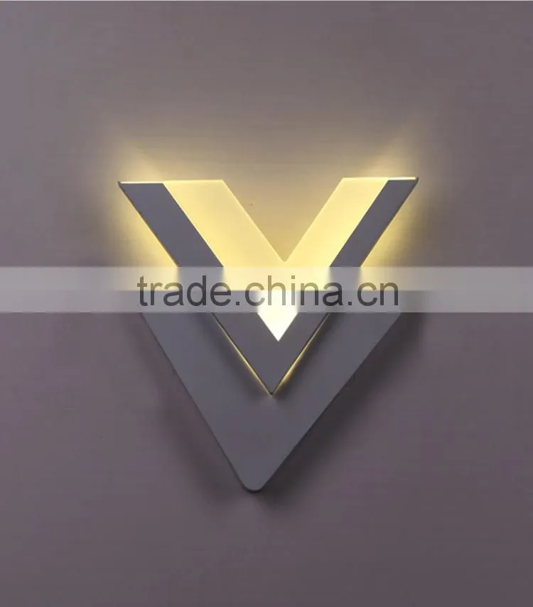 2015 New Arrival 12W LED Lighting V Shape 5050 LED Wall Lamps