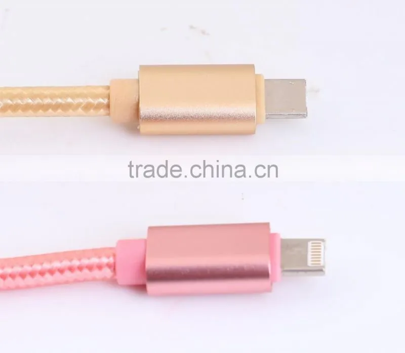 2016 new product 2 in 1 usb data cable one head for ios and Android