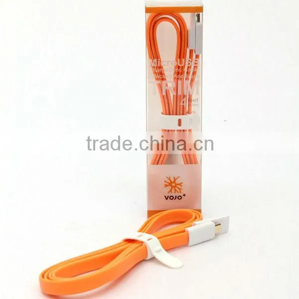 Colorful noodle flexible flat cable for all kinds of android smart phones