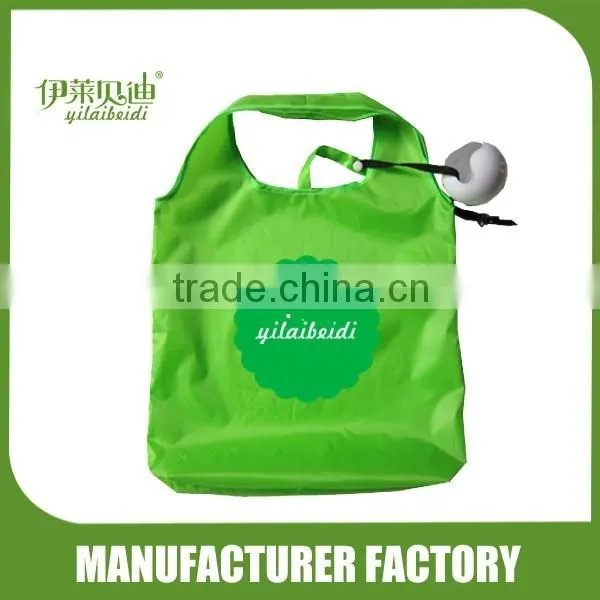 Ball-shaped foldable shopping bag