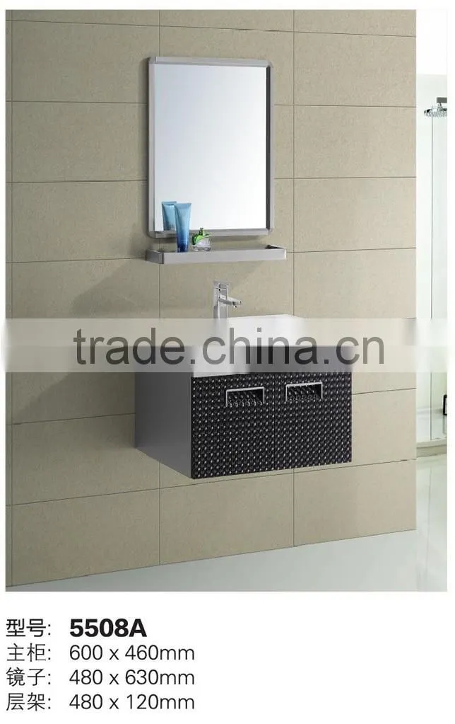 5506A Stainless steel 60cm bathroom vanity cabinet