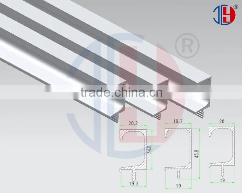 T5 - T8 6063 aluminium series with extruded profile