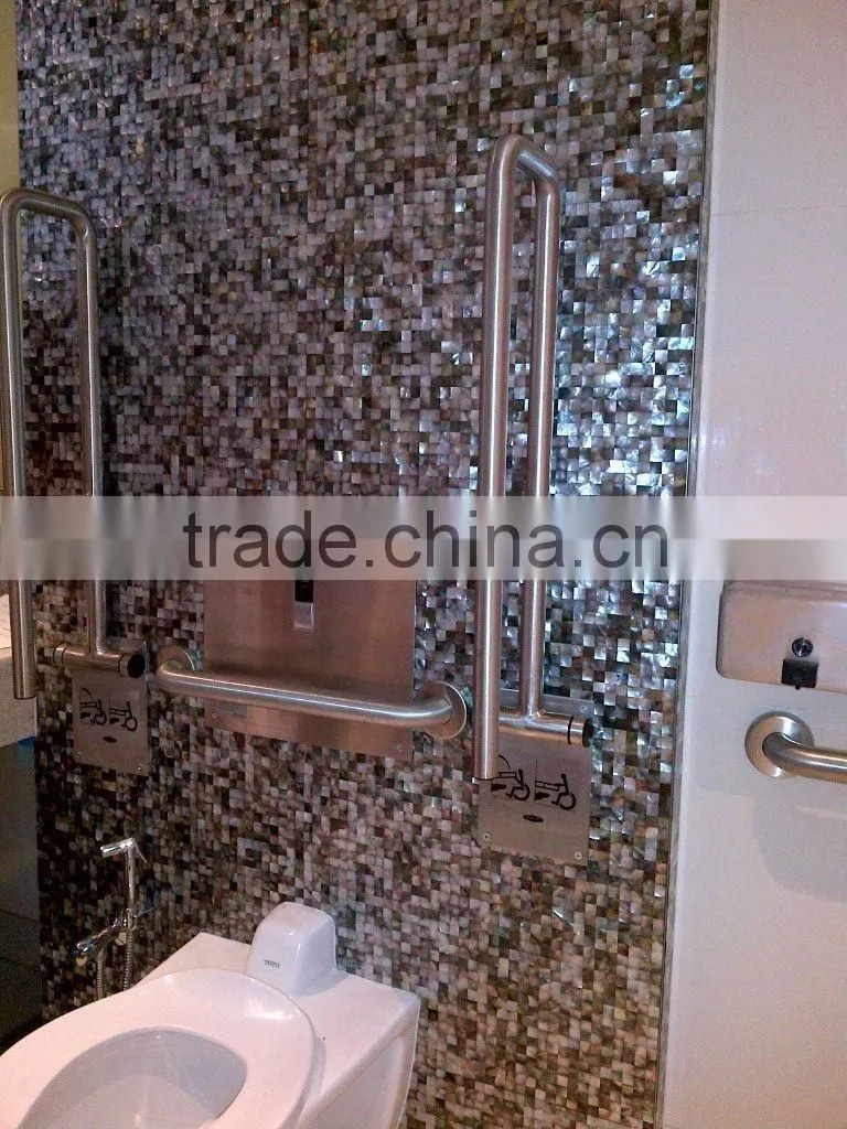 310*310mm Black mother of pearl shell mosaic tile