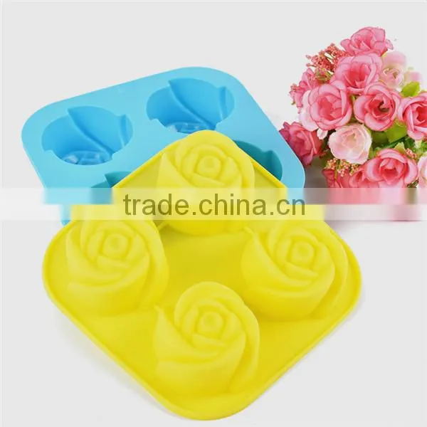 Food grade quality rose shaped cake mold