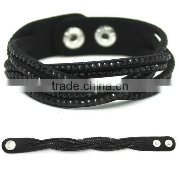 newest magnetic cross wrap mixed crystal bracelet