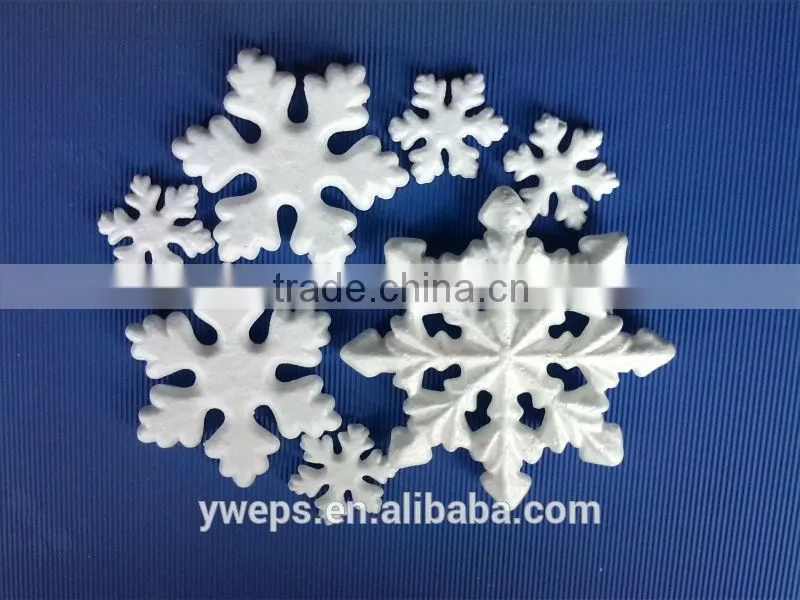 YIWU sale hot wholesale glitter colorful snow flake/polyfoam colorful glitter craft snow flake