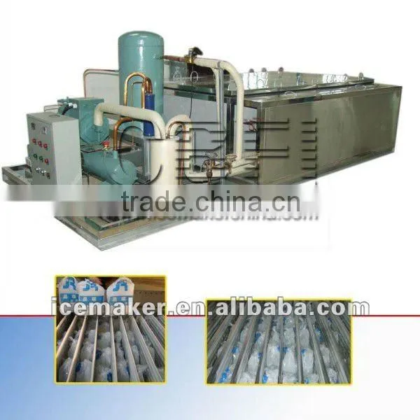 Large commercial ice plant design for bag block ice