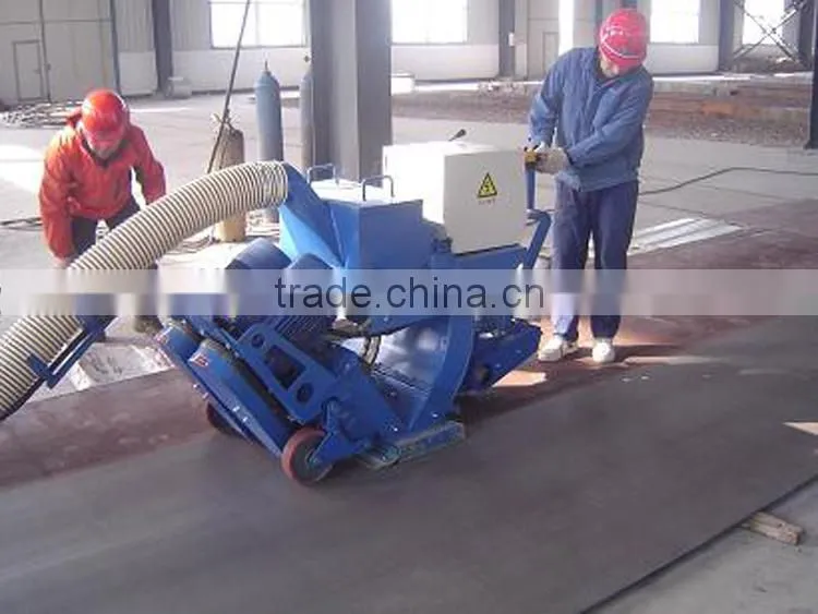 Dustless steel plate coating,overlays strip abrator