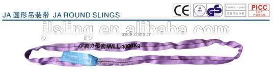hot sale manufactory polyester webbing sling/cargo web/lifting strap 2T green