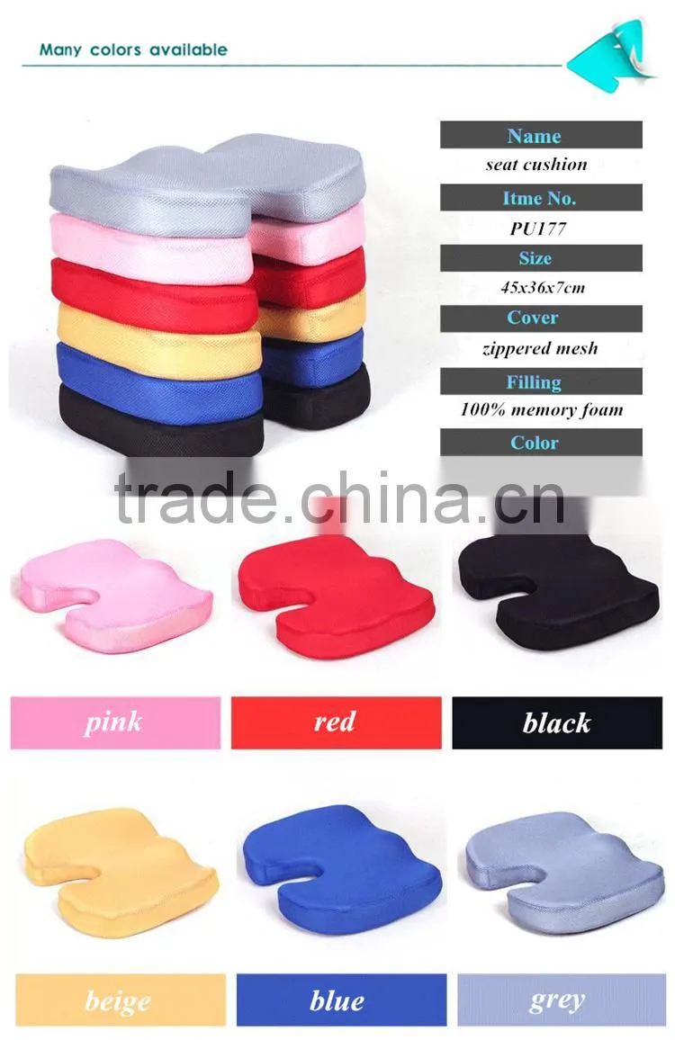 Memory Foam Coccyx Orthopedic Comfort Foam Seat Cushion