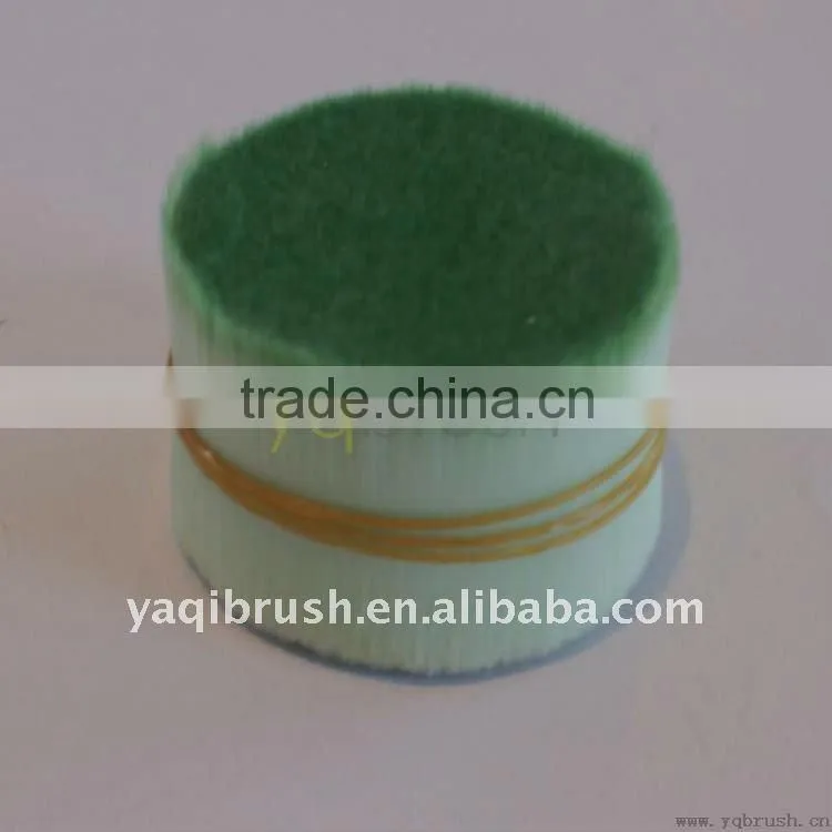 green synthetic hair for brushes