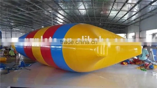 Inflatable human catapult / water jumping blob inflatable manufacturer