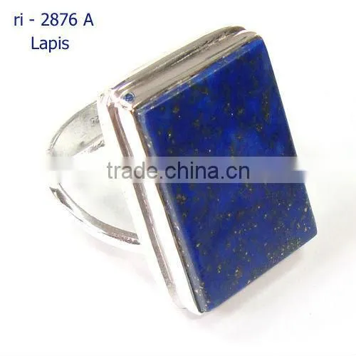 925 Stamped Sterling Silver Rainbow Moonstone Semi Precious Gemstone Ring