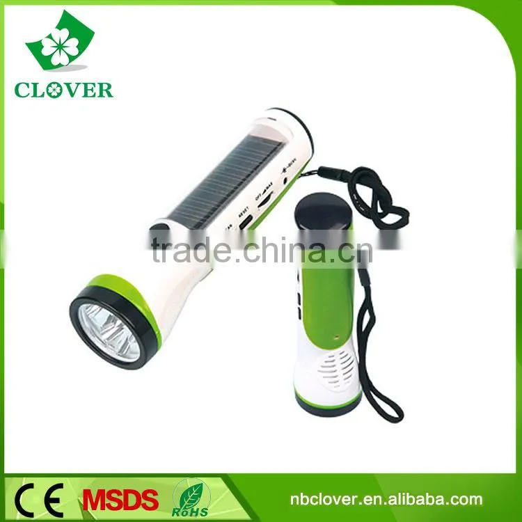 Rechargeable super bright 3 led ABS material cheap plastic flashlight