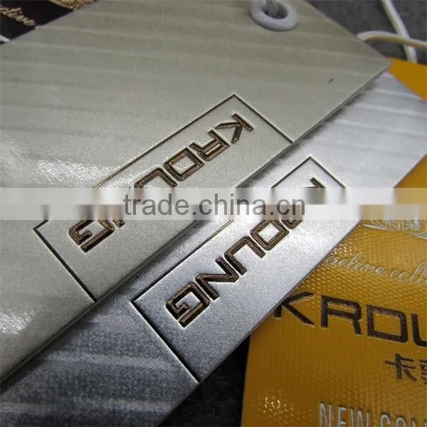 Stripes Silver Color Paper Tags For Labels