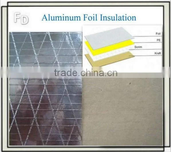 single side wall covering material aluminum foil insulation